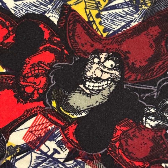 LuLaRoe Disney Villains Captain Hook OS Leggings - Picture 3 of 11